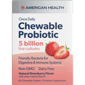 Chewable Probiotic (5B), Natural Strawberry Flavor Tablets